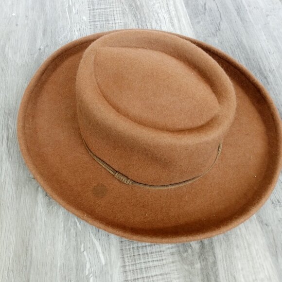 Wool Hat One Size Rustic Brown - Picture 3 of 7